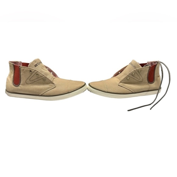 Tretorn Other - TRETORN, hi top , tan and red ,size 8  men’s